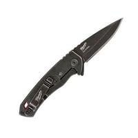 Milwaukee® HARDLINE™ 48-22-1997 Lockable Blade Folding Pocket Knife, D2 Steel Drop Point Smooth Blade, 2-1/2 in L Blade, Stainless Steel Grip