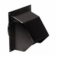 NuTone® 843BL Wall Cap, For Use With 6 in Round Duct, Steel, Black