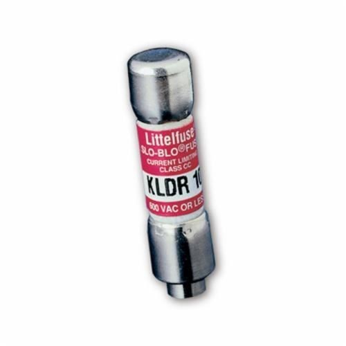 Littelfuse® POWR-GARD® KLDR03.2TXP Current Limiting Time Delay Fuse, 3.2 A, 600 VAC/300 VDC, 20/200 kA Interrupt, CC Class, Cartridge Body