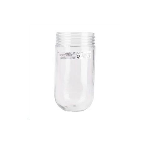 Hubbell® VG-15 Standard Vaporproof Light Fixture Globe, Cylindrical Shape, 150 W Incandescent Lamp, For Use With Vaportite® V-Series Fixtures, Glass