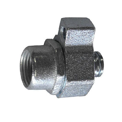 4Q-250LO-Z/Gedney Ground-Tite® 4Q-250L Concretetight Liquid Tight Oiltight Positive Grounding Raintight Conduit Connector With Lug, 2-1/2 in Trade, 1 to 4/0 AWG Cable Openings, Straight, Malleable Iron, Zinc Electroplated