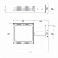 WPLED4T78RAB WPLED4T78 Type IV Distribution Standard Wallpack, LED Lamp, 79 W Fixture, 100 to 240/277 VAC, Bronze Housing