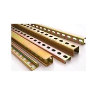 Kindorf® B-905-10 B Series Punched Metal Channel, 9/16 in Slots, 1-1/2 in Slot Spacing, 12 ga THK, 10 ft L
