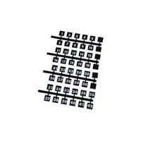 NBK3Siemens NBK3 Press-In Snap-On Numbering Strip, 1 to 42 Range Legend, For Use With P1/P2/P3 Series Panelboard