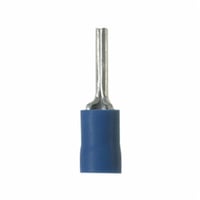 PV14-P47-CPanduit® Pan-Term® PV14-P47-C PV Series Loose Piece Insulated Standard Pin Terminal, 16 to 14 AWG Conductor, 0.07 in Dia x 0.49 in L Pin, Copper, Blue