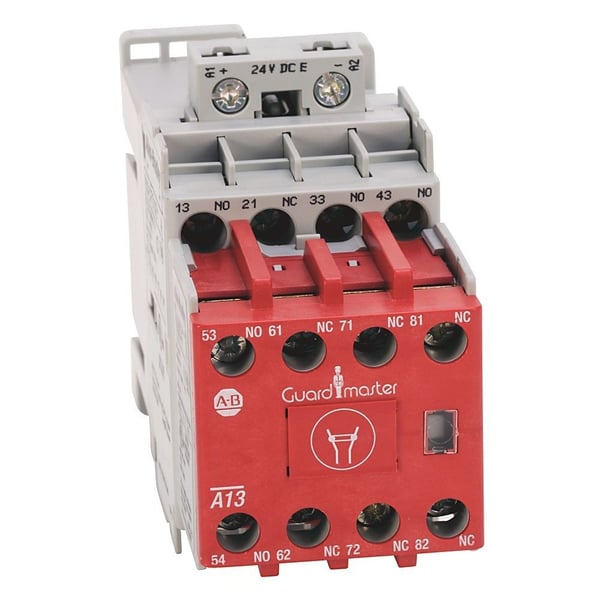 700S-CF530EJCAllen-Bradley, 700S-CF530EJC, Safety Control Relay, 8 Pole, 3 N.O. / 1 N.C. Base, 2 N.O. / 2 N.C. Auxiliary, 24V DC (w/Elec. Coil)
