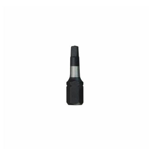 Milwaukee® SHOCKWAVE™ Impact Duty™ 48-32-4422 Impact Insert Bit, #2 Square Recessed Point, 1 in OAL, 1/4 in, Alloy Steel