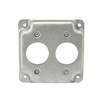 Appleton® ETP™ 8364 Electrical Box Cover, 4 in L x 4 in W x 1/2 in D, Single Receptacle Cover, Steel