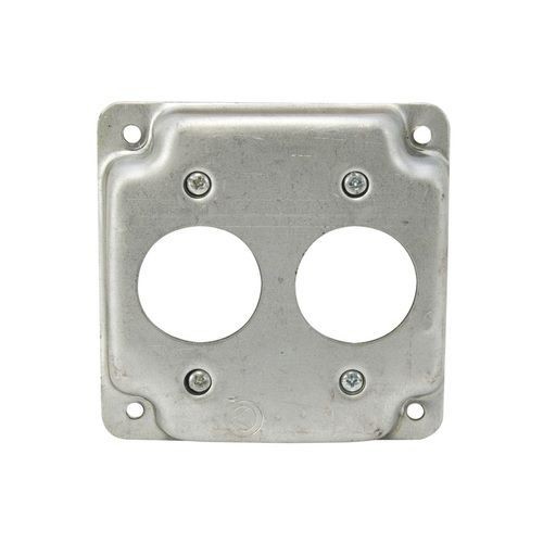 Appleton® ETP™ 8364 Electrical Box Cover, 4 in L x 4 in W x 1/2 in D, Single Receptacle Cover, Steel