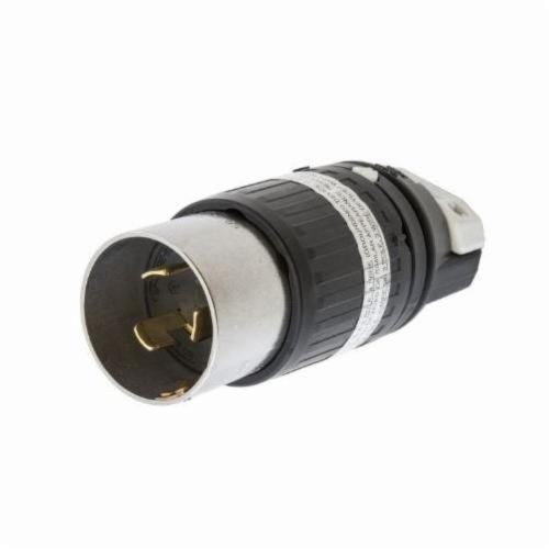 HBL7765CWiring Device-Kellems Twist-Lock® Insulgrip® HBL7765C Locking Male Plug, 240/600 VDC, 50 A, 3 Poles, 4 Wires