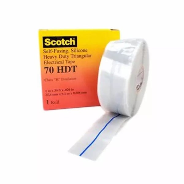 3M, High Voltage Overwrap Tape, Silicone Rubber, 1 Inch x 30 ft, 12 mil