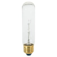 SATCO® S3702 Dimmable Specialty Incandescent Lamp, 40 W, E26 Medium Incandescent Lamp, T10 Shape, 280 Lumens Initial