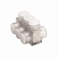 BIBD6002BURNDY® UNITAP™ BIBD2/04 2-Sided Entry Multi-Tap Connector, 14 to 2/0 AWG Conductor, Copper/Stranded Aluminum Conductor, Aluminum