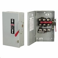 General Electric Spec-Setter™ TG3224 General Duty Fusible Safety Switch, 240 VAC, 200 A, 2 Poles, NEMA 1