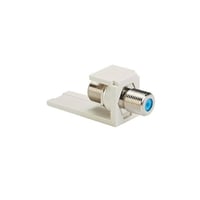 NKFWHPanduit® NetKey® NKFWH F Type Keystone Module, F Type Connector, 1 Ports, Pass-Through Termination, White