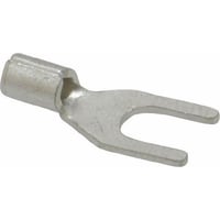 IDEAL® 83-6121 Non Insulated Bare Spade Terminal, 22 to 18 AWG, 8 in Stud, Tin Plated Brass