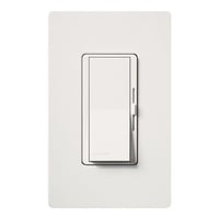 Diva® DVFSQ-FH-WH 1-Pole 3-Way Designer Fan Control, 120 VAC, 1.5 A, 3-Speed/Quiet Operational Mode, White