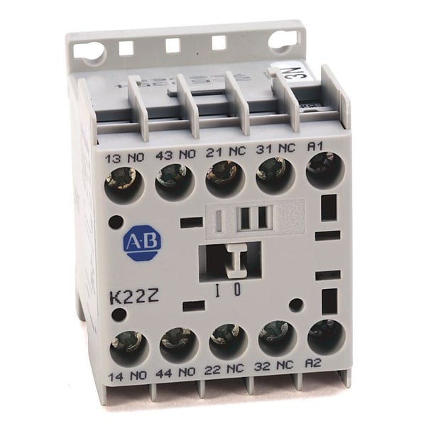 700-K40E-DAllen-Bradley, 700-K MCS Mini Contactors, Screw Type Terminals, System Control Voltage: 110V 50Hz/120V 60Hz, 4 N.O. Auxiliary Contacts