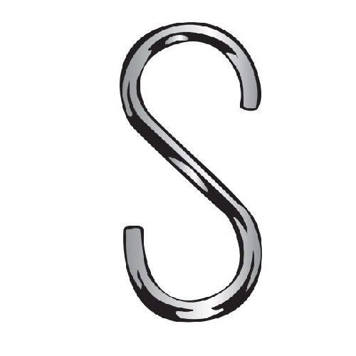 Cully™ 70020J S-Hook, 1-1/4 in L, Steel, Zinc Plated