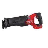 2821-20Milwaukee® 2821-20 M18 FUEL™ SAWZALL® Cordless Reciprocating Saw With Integrated Work Light, Keyless Adjustable Shoe and Keyless Blade Clamp, 1-1/4 in L Stroke, 0 to 3000 spm, 18 VDC, 17.1 in OAL