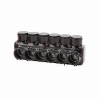 IPLD500-6NSI Polaris™ IPLD500-6 IPLD Double Sided Entry Insulated Multi-Tap Connector, 4 AWG to 500 kcmil Aluminum/Copper Conductor, Plastisol