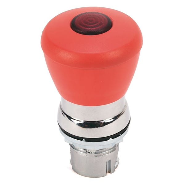 800FM-LMP43Allen-Bradley, 800FM-LMP43, 800F Illuminated Mushroom Operators, Illuminated, Push-Pull, 40mm, Round Metal (Type 4/13, IP66), Green