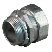 Appleton® CG-5075S CG Series Strain Relief Straight Cord Connector, 3/4 in Trade, 1/2 to 5/8 in Cable Openings, Machined Steel, Natural