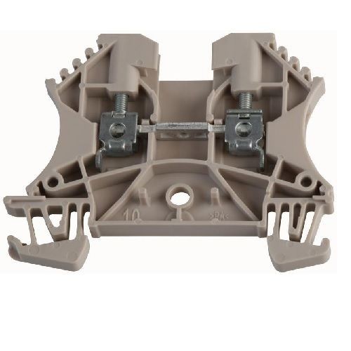 1020000000Weidmuller 1020000000 Feed-Through Terminal Block, DIN Rail Mount, Screw Connection, 24 A, 2 Positions, 12 AWG to 26 AWG