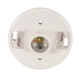 90-445SATCO® 90-445 Keyless Ceiling Receptacle, 250 VAC, Glazed Porcelain