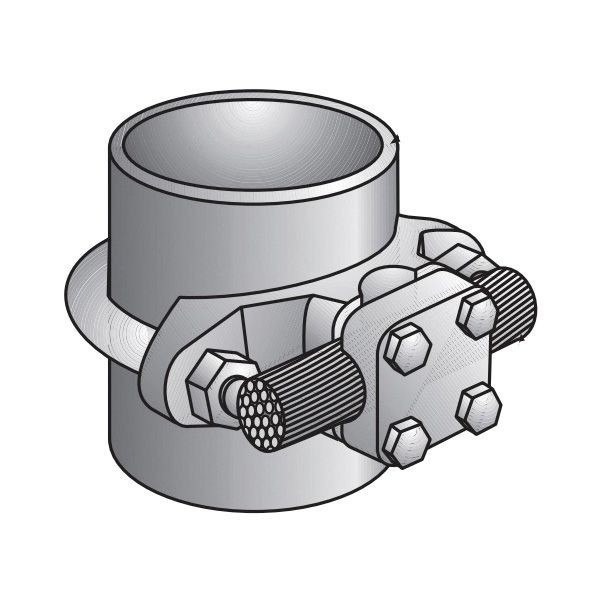 CG-2025O-Z/Gedney CG-2025 Specification Grade Grounding Connector, 2/0 AWG to 250 kcmil Conductor, Copper