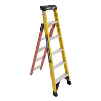 LDP7306WERNER® LDP7306 3-in-1 Multi-Purpose Ladder, 13 ft Reach Height, 375 lb Load Capacity, Type IAA, Fiberglass