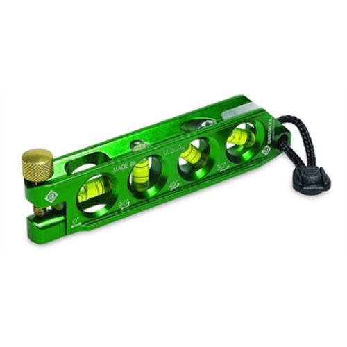 L77Greenlee® L77 Mini Magnetic Torpedo Level, 5-1/2 in L, 4 Vials, Aluminum Alloy, 0/30/45/90 deg Vial Position, 0.0005 in Accuracy