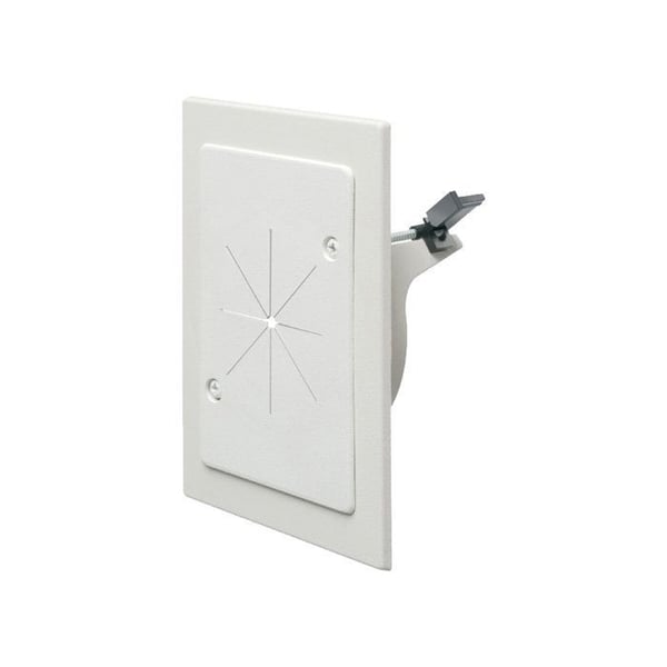 CE1RPArlington Scoop™ CE1RP CE Series Large Cable Entry Bracket With Slotted Cover, For Use With Cable Management System, Surface Mount, Plastic