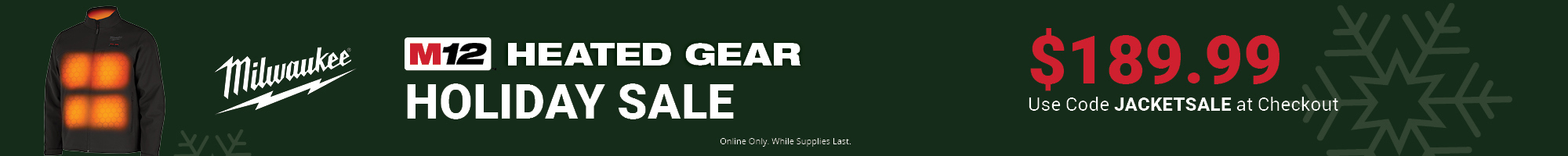 milwaukee banner jacket holiday sale banner