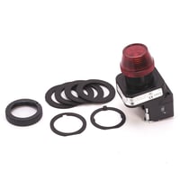 800H-QRH2RAllen-Bradley, 800H-QRH2R, 30.5mm Type 4/4X/13 Pilot Light, LED, Red, 12-130V AC/DC