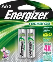 Eveready® NH15BP2 Rechargeable Battery Pack, NiMH, 1.2 VDC V Nominal, 2300 mAh Nominal, AA