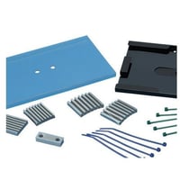 Panduit® Opticom® FST6 4RU Fiber Splice Tray Kit, 12 Fusion/Mechanical Splice, 7.9 in L, Metal, For Use With FMT, FWME4 and FWME8 Series Enclosure