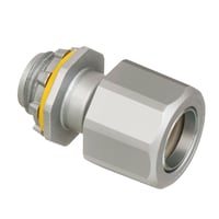 LTMC50Arlington LTMC50 Heavy Duty Liquidtight Cable Fitting, 1/2 in Trade, 1/2 in Knockout, 0.415 to 0.565 in Cable Openings, Die Cast Zinc, Textured