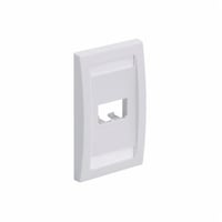CFPE2WHYPanduit® Mini-Com® PanNet® CFPE2WHY Executive Series Flat Vertical Faceplate, 1 Gangs, 2 Ports, Mini-Com® Module, Flush Mount, ABS