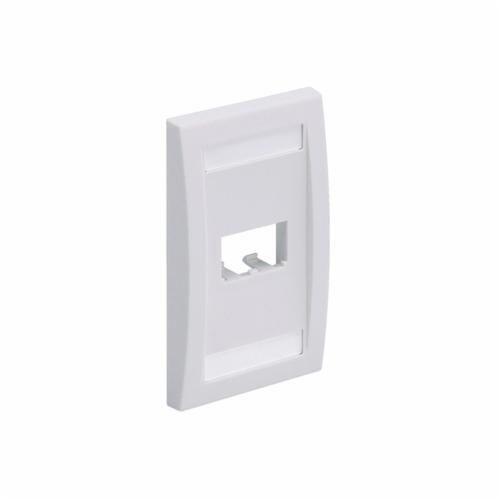 CFPE2WHYPanduit® Mini-Com® PanNet® CFPE2WHY Executive Series Flat Vertical Faceplate, 1 Gangs, 2 Ports, Mini-Com® Module, Flush Mount, ABS
