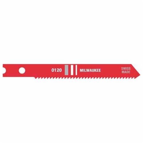 Milwaukee® 48-42-0120 Heavy Duty Jig Saw Blade, 2-3/4 in L x 9/32 in W, 18 TPI, HSS Cutting Edge, HSS Body