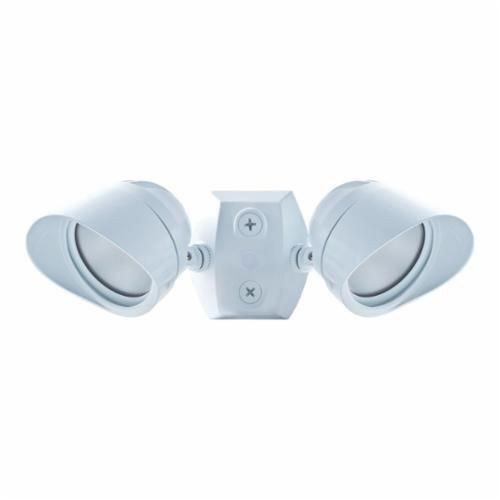 BULLET2X12WRAB BULLET2X12W Bullet Floodlight Fixture With CU4, Hood, (2) LED Lamp, 26 W Fixture, 120/277 VAC, White Housing