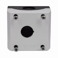 M22-I1-PGEATON M22-I1-PG 1-Element Pushbutton Enclosure, 3.15 in L x 2.83 in W x 2.2 in D, NEMA 4X/13, Plastic