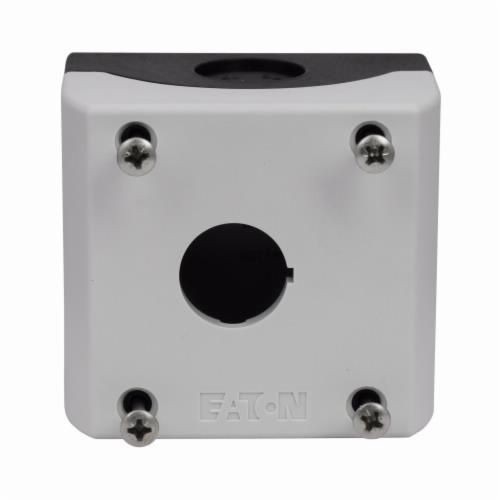 M22-I1-PGEATON M22-I1-PG 1-Element Pushbutton Enclosure, 3.15 in L x 2.83 in W x 2.2 in D, NEMA 4X/13, Plastic
