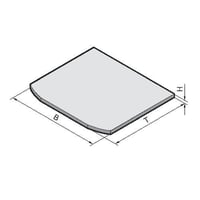 Rittal 6902300 Small Worktop, For Use With Workstation, NEMA 12, IP55, Slate Gray Worktop Edge Strip, White Aluminum Worktop Handle, Chipboard, Light Gray