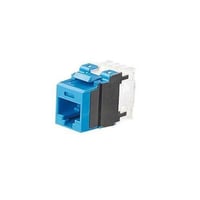 Panduit® NetKey® NK6X88MBU 8-Wire Punchdown Universal Unshielded Jack Module, Cat 6A RJ45/Keystone Module, Surface Mount, 1 Port, ABS/Polycarbonate, Blue