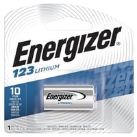 Eveready® EL123AP Battery Pack, Lithium Manganese Dioxide (Li/MnO2), 3 VDC Nominal, 1500 mAh Nominal, CR123A