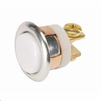 Edwards Signaling™ 620-L 620 Insulated Lighted Low Voltage Illuminated Pushbutton, 1NO Contact, Lighted Ivory