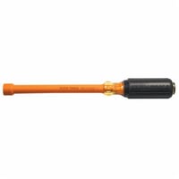 646-7/16-INSKlein® 646-7/16-INS Insulated Nutdriver, 7/16 in, Hollow Shank, Orange Cushion Grip Handle