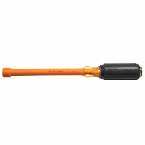 646-7/16-INSKlein® 646-7/16-INS Insulated Nutdriver, 7/16 in, Hollow Shank, Orange Cushion Grip Handle